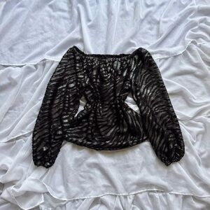 White House Black Market Animal Print Relaxed Ruched
Blouse